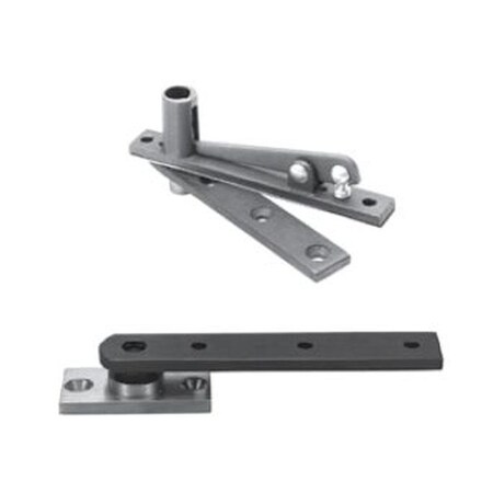 Rixson 1283415 3/4" Floor Mount Center Hung Pivot Set with 320 Top Pivot Satin Nickel 1283415